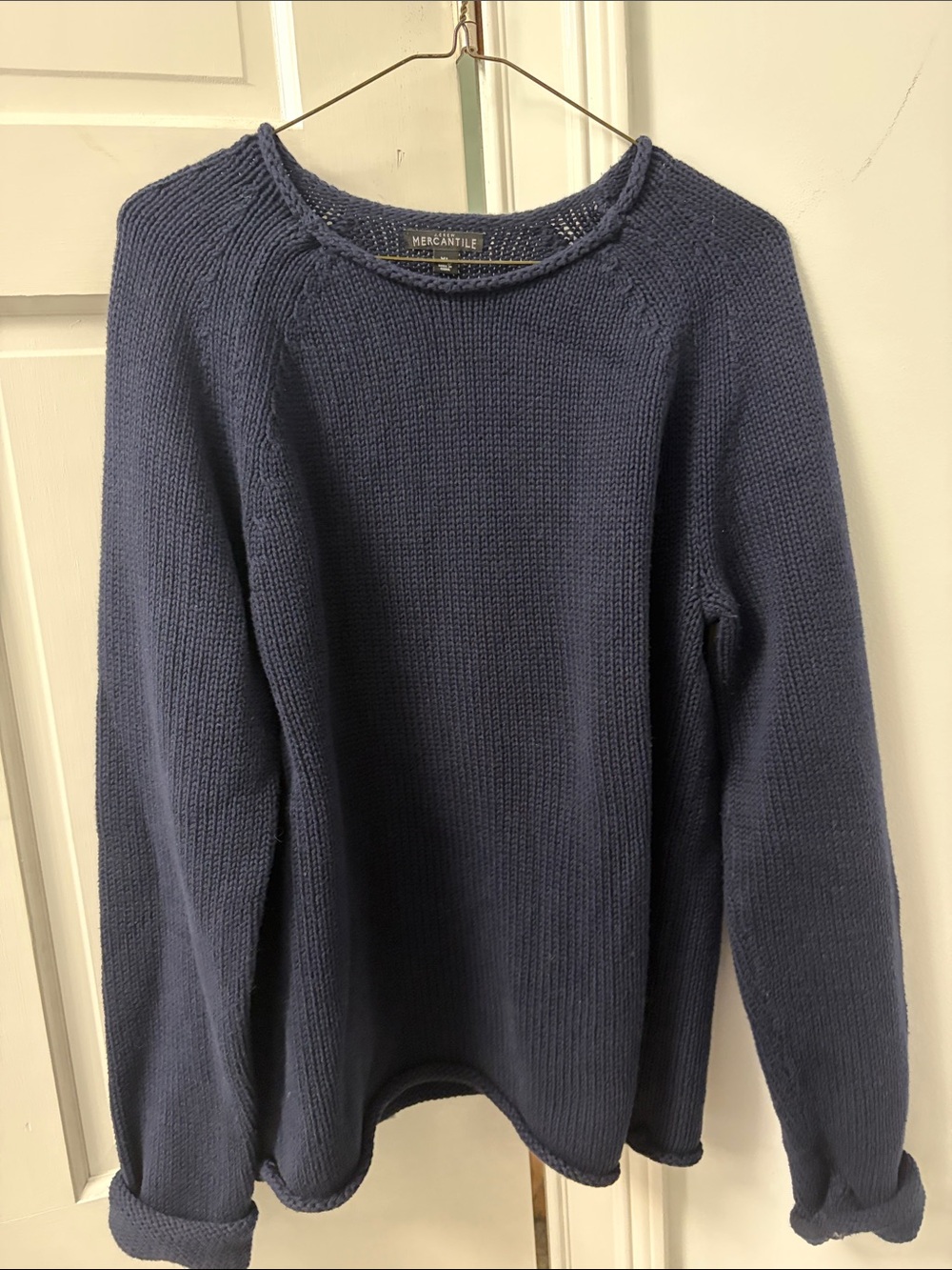 J Crew Navy Crewneck Sweater